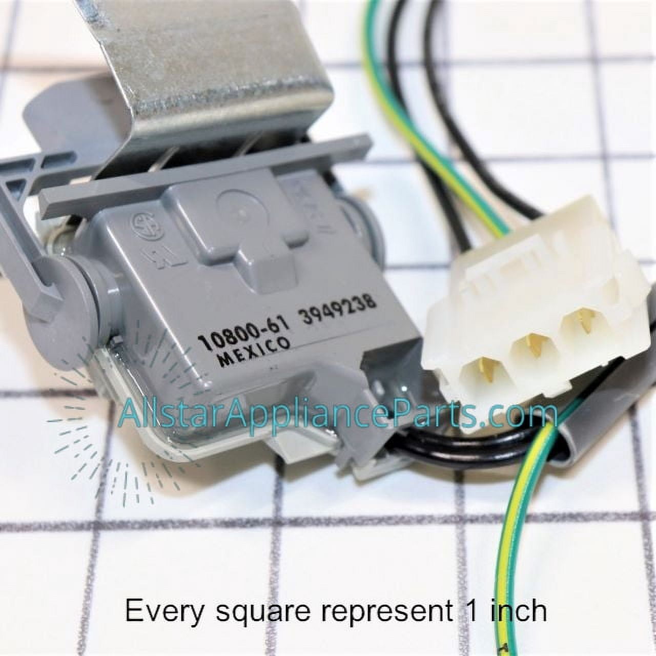 Whirlpool WPLWP3949238 Washer Lid Switch for Washing Machine