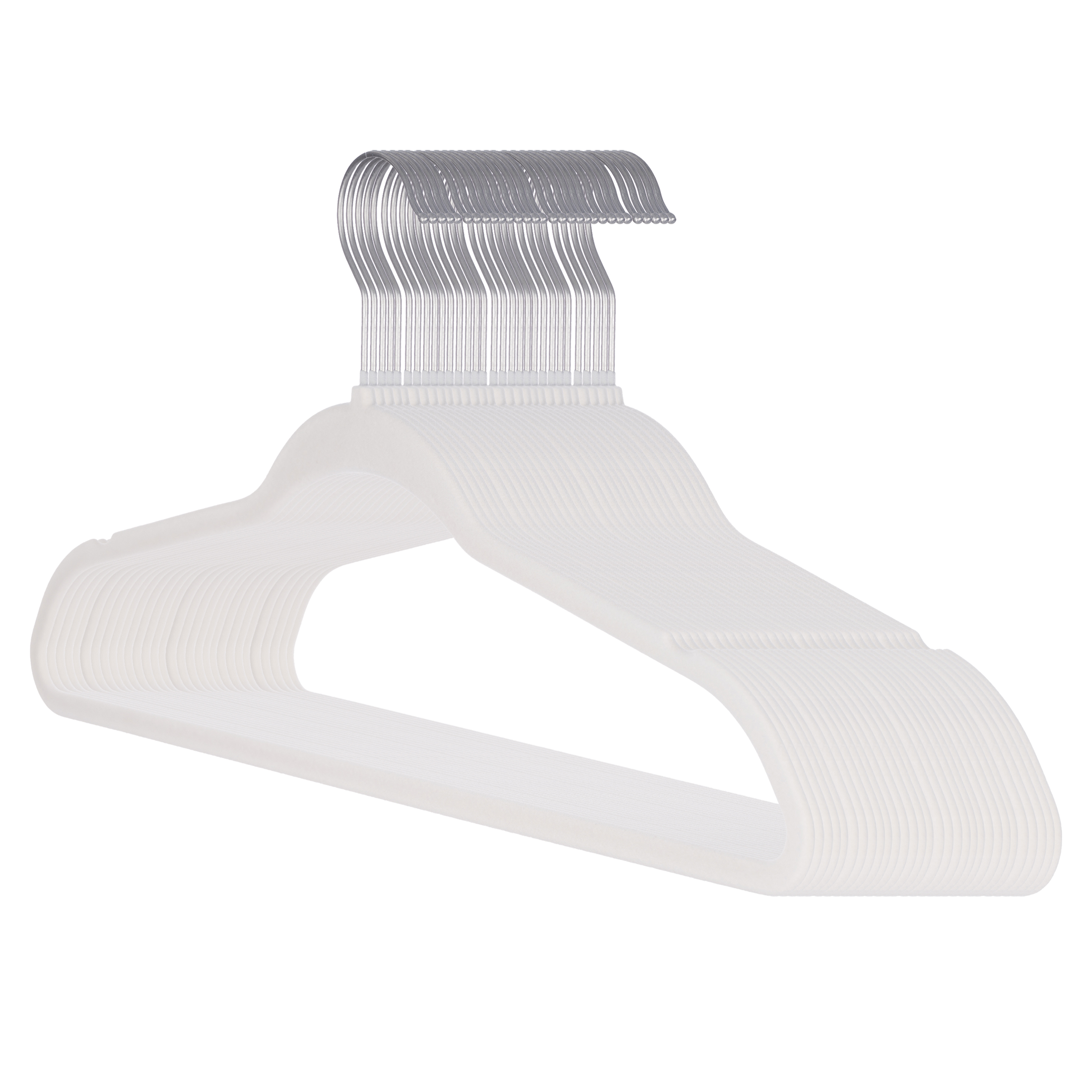 Better Homes & Gardens Beige Velvet Non-Slip Hangers, 30 Pack photo 1