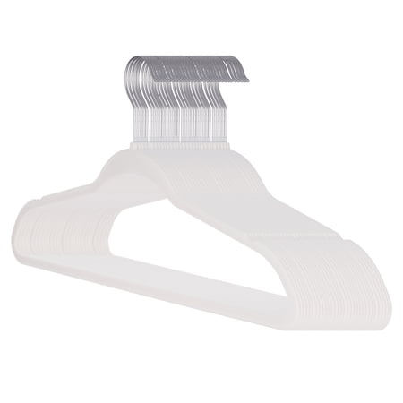 Better Homes & Gardens Ultra Slim Non-Slip Velvet Hangers, Beige, 30 pack