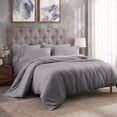 thumbnail image 2 of Superior 300 Thread Count Duvet Cover Set, King/ Cal King, Grey, 2 of 6