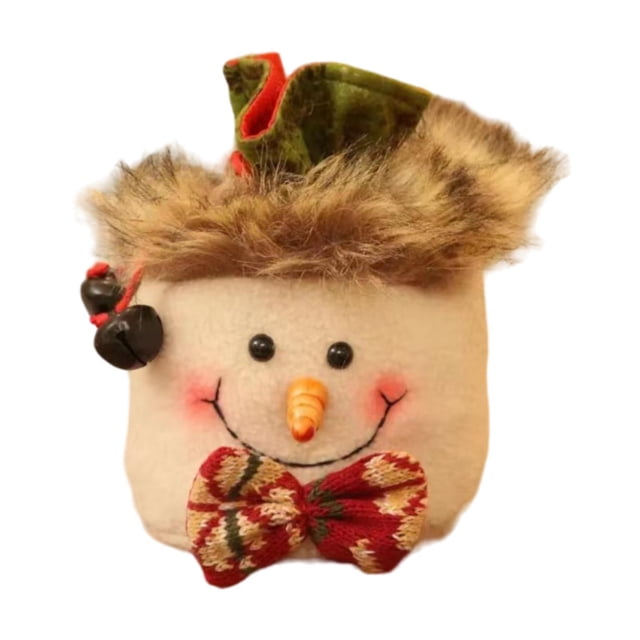 Bolsa de Navidad BLESIY para Regalos Navideños Muñeco de Nieve 5,91 x 7,09 pulgadas