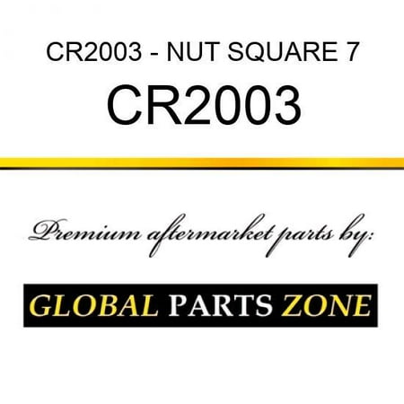 

CR2003 - NUT SQUARE 7/16 fits Caterpillar (CAT)
