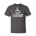 thumbnail image 1 of Leg Day Sarcastic Humor Graphic Novelty Super Soft Ring Spun Funny T Shirt, 1 of 3