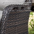 thumbnail image 6 of PARKWELL Patio Rocking Swivel Cushioned Chairs Set of 2,Wicker Glider Rocker for Porch Balcony Backyard Apartment,Gray, 6 of 9