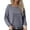 Grey, variant on Woman Sweaters, Knitted Jumper Women's Crew Neck Pullover Autumn Oversize Long Sleeve Fleece Sweatshirt Loose Jumper Casual Sweater Fall Sweaters for Women Grey 2XL