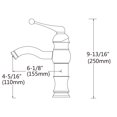 thumbnail image 3 of American Imaginations AI-29473 1 Hole CUPC Approved Lead Free Brass Faucet Set In Brushed Nickel Color - Overflow Drain Incl., 3 of 5