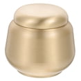 thumbnail image 1 of EeaseCA Brass Tea Container Golden Tea Can Tea Sealed Jar Multi-function Storage Jars, 1 of 8