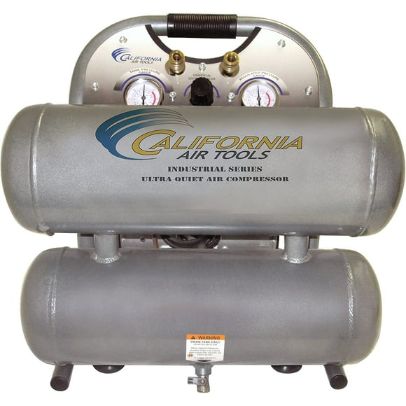 California Air Tools CAT-4610ALFC Compresseur d'Air Ultra Silencieux 1 HP 4.6 Gallons Sans Huile à Double Empilage