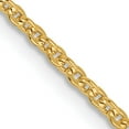 thumbnail image 2 of 14K Solid Yellow Gold 1.7mm Cable Rolo Link Chain Belcher Necklace, 2 of 4