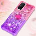 thumbnail image 6 of Phone Case for Xiaomi Redmi Note 11 Pro 5G/4G, Shiny Bling Quicksand Effect TPU Bumper Case with Four Corners Protection Cover for Redmi Note 11 Pro 5G/4G, Pink Purple, 6 of 7