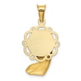 thumbnail image 3 of 14k Two Tone Gold Satin and Mary Pendant, 3 of 3