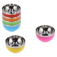 thumbnail image 4 of Heat Insulation Bowl, 6Pcs Colorful Stainless Steel Bowl, Rice Salad Noodles Bowls for Home Kitchen, 4 of 7