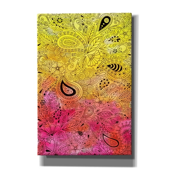 Epic Graffiti 'Sketchbook 3 Watercolor 1' by Hello Angel Canvas Wall Art, 40" x 60"