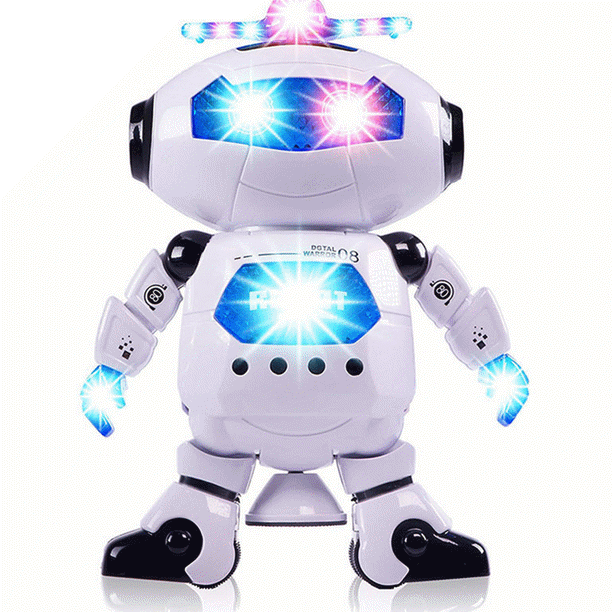 Dancing Musical Space Spin Robot, Electronic Robot Toys with Flashing