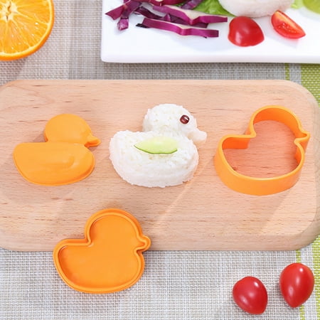 

1Pc Cute Rhubarb Duck Rice Ball Mould Cartoon Baby Rice Ball Mould Bento Tools