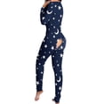 thumbnail image 1 of Hywell Pijama de animales de una pieza para mujer, mono de Navidad, ropa de dormir de manga larga, 1 of 2
