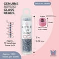 thumbnail image 3 of Miyuki Delica Seed Beads – Size 11/0 (1.6 mm), DB1882, Silk Dyed Bayberry, 7.2 g, Approx. 1440 Beads, 3 of 7