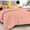 Peach, variant on D.N.G. BEDDINGS 1 Piece Luxury Wavy Stitching Comforter Super Soft, All Season, 800 Thread Count, 100% Egyptian Cotton, With 6 Corner Tabs, Full/Queen Size Peach Color