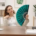 thumbnail image 3 of BAOQIN Boots on The Ground Fan, New Large Holographic Folding Hand Fan Line Dance Popping Fan,Boots on The Ground Hand Fan,Folding Hand Classic Style Fan Bamboo Hand Held （C）, 3 of 9