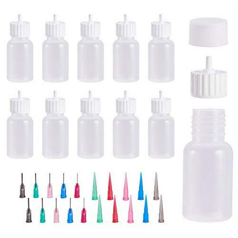 8 Pack Multipurpose DIY Precision Tip Applicator Bottle Set, Ultra Fine  Needle Tip, Adhesive Applicator Squeeze Bottles for DIY Quilling, Acrylic