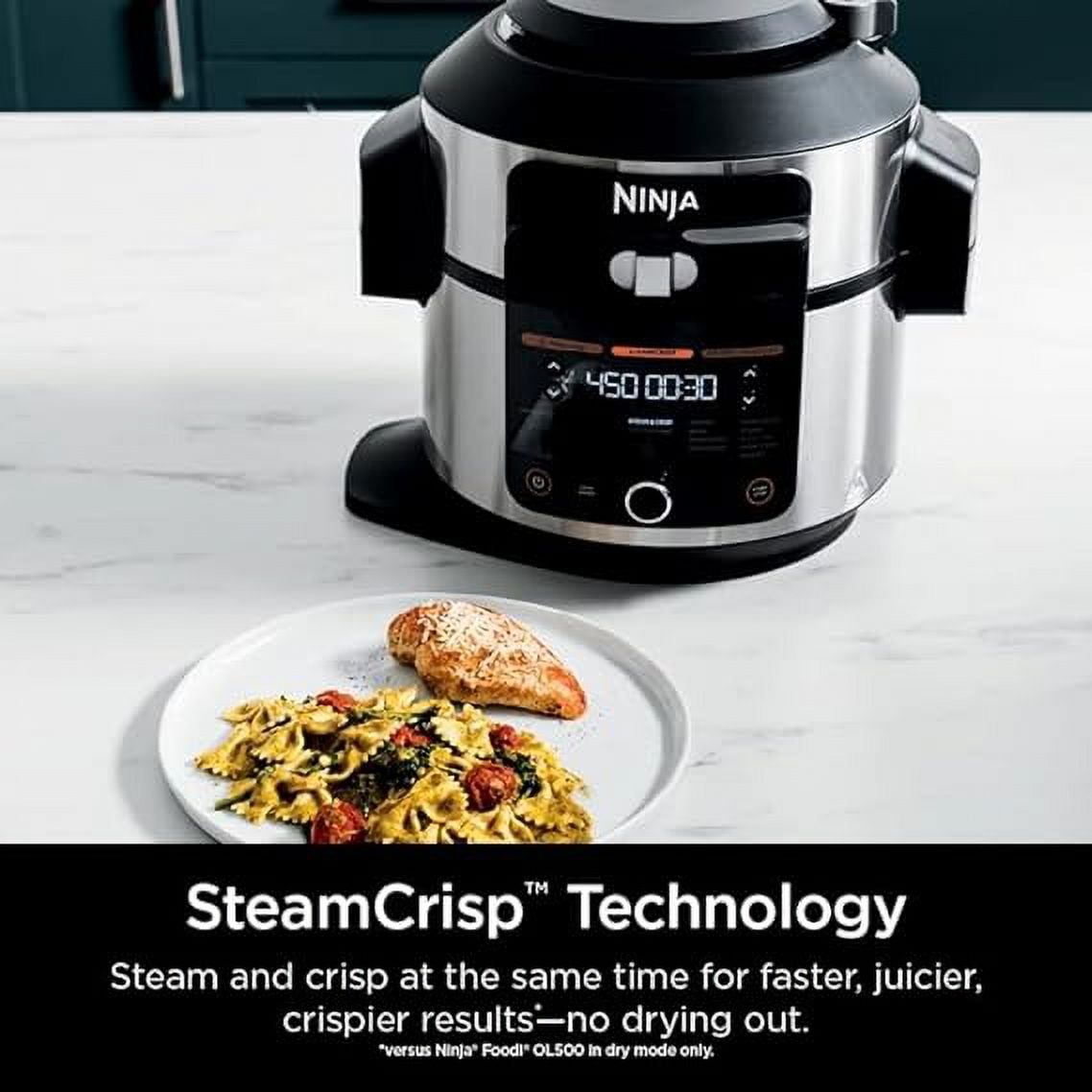 Ninja Foodi 14-in-1 6.5-Quart SmartLid Pressure Cooker Steam