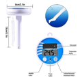 thumbnail image 5 of Floating Pool Thermometer Wireless - Swimming Pool Temperature Thermometer Easy Read, Solar Digital, 5 of 5