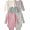 Pink Floral, variant on Baby Bodysuits, Five-Pack, Sizes Preemie-18 Months