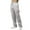 Heather Grey, variant on Men's Casual Loose fit Fleece Cargo Sweatpants 3XL, Heather Grey