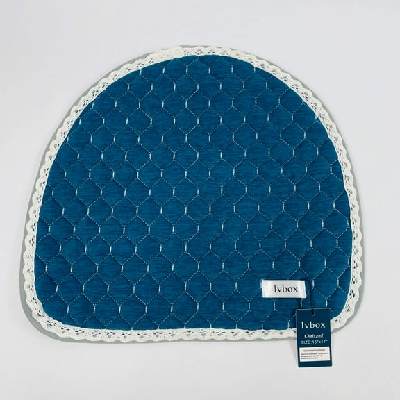 lvbox Chair Pad with Lace, 15 X 17 Inch, Anti Slip and Breathable