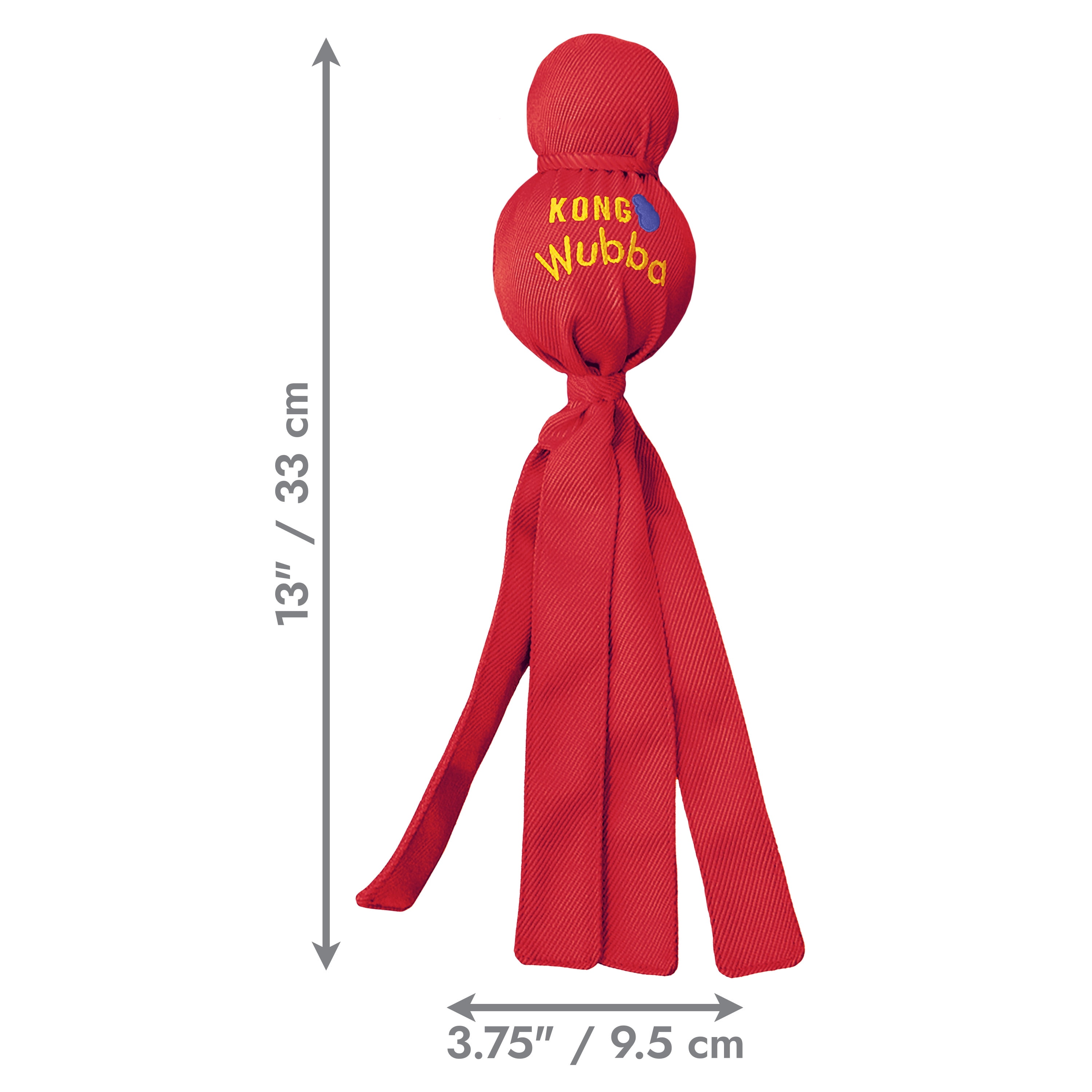 KONG® Wubba Squeaker Dog Toy, Red, Large