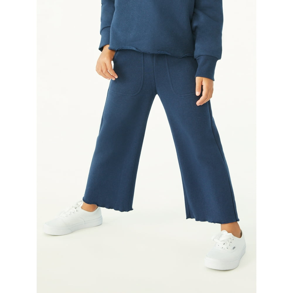 fleece lined wide leg pants