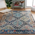 thumbnail image 3 of SAFAVIEH Madison Lanford Vintage Geometric Area Rug, Navy/Beige, 4' x 6', 3 of 9