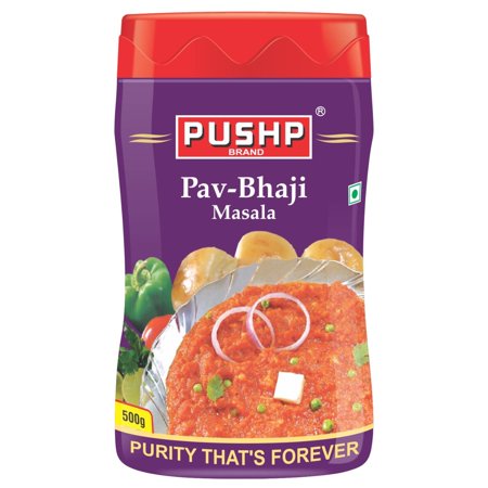 Pure Pav Bhaji Masala Powder By Pushp 500gm, 17.6 Ounce | Pack Of 1