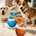 thumbnail image 4 of TIELUTT Interactive Smart Automatic Rolling with Chewing Rope and Sound Suitable for Small and Medium Clicker Training for Cats Small Rubber Dog Christmas Cute Dog Squeaky Dog Bundle Pack Senior Dog, 4 of 6