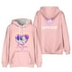 thumbnail image 1 of Moonsky Sudadera con capucha y cordón HUNTRX, estampado de grupo de chicas coreanas, jersey corto, suave y cómodo, top de manga larga para primavera y otoño. Rosa 140, 1 of 4