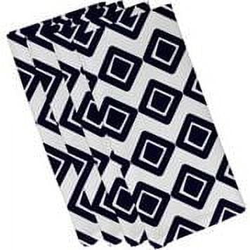 Simply Daisy 19" x 19" Diamond Jive 1 Geometric Print Napkin (Set of 4)