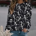 thumbnail image 5 of Kezqiaxn Halloween Costumes for Women Fashion Long Sleeve Casual Pullover Tops Womens Crewneck Sweatshirt Fall Clothes, 5 of 6