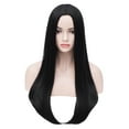 thumbnail image 1 of BERON Black Long Straight Wigs Charming Women Girls Middle Part Wigs Heat Resistant Synthetic Hair Wigs for Cosplay Party or Daily Use, 1 of 1