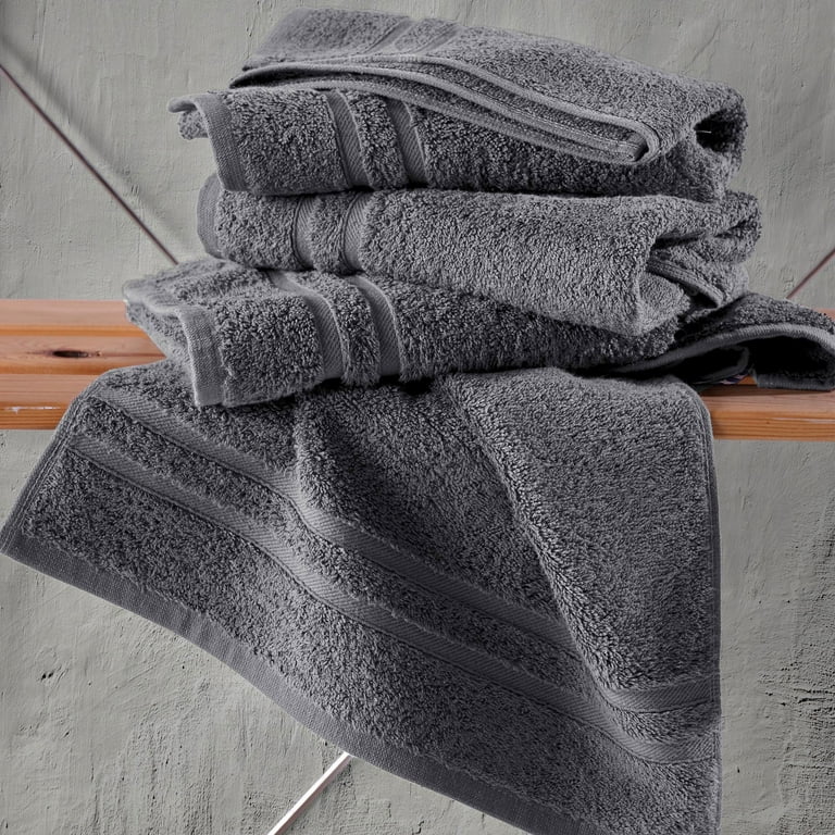 Hawmam Linen Gray Hand Towels 4 Pack Luxury Turkish Towel Set Soft Fluffy Quickdry Low Lint Bathroom Towel Set 16 x 29 Hotel Quality for