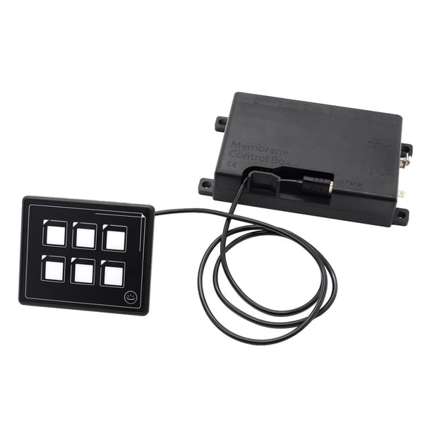 Panel de Interruptores LED de 6 Cuadrillas Interruptor de Panel de Control Táctil Inteligente para Automóvil, Autocaravana,