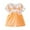 Orange, variant on Utlike Summer Dress For Girls Baby Floral Print Sleeveless Casual Princess Dress Girl Comfort Fit Sundress For Everyday Wear Size 9 Month-12 Month