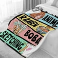 thumbnail image 2 of Kawaii Anime Decor Flannel Blanket - Luxurious Warm & Cozy for Women & Girls, L 60x80 Inch Most People''s Choice, 2 of 7