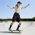 thumbnail image 2 of Loritta 4 Pairs Womens Knee High Socks, Casual Cotton Uniform Striped Long Socks for Girls, 2 of 7