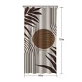 thumbnail image 5 of Brown Boho Geometric and Plant Pattern Shower Curtain 36"x72" ,Bathroom Decorative Shower Curtains Set with 12 Hooks,Modern Waterproof Washable Shower Curtain, 5 of 6