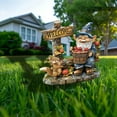 thumbnail image 4 of Funny Gnomes Garden with Squirrel and Fruit Outdoor Statues,12 Inch Christmas Dwarves 2D Acrylic Sculpture Decoration for Lawn Patio Outside Yard Decor Novelty Housewarming Gift, 4 of 7