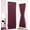 PURPLE, variant on 1 Pc  Insulated Heavy Thick French Door Thermal Blackout Rod Pocket Curtain Panel with Tieback 55"W x 72"L Daysi MANY COLORS AVILABLE
