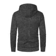 thumbnail image 3 of Men's Zip Up Hoodie Knit Cardigan Long Sleeve Sweater Jacket with Pockets Casual Sherpa Fleece Lined for Winter, 3 of 4