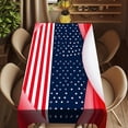thumbnail image 5 of Patriotic Table Runner Independence Day Decor, Spill Resistant Washable American Flag Tablecloth With Star Stripe Print And Wrinkle Resistant Design, for Dining Table Kitchen Party Memorial Day Decor, 5 of 5