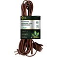 thumbnail image 1 of GoGreen Power GG-24809 Rallonge Domestique 16/2 9 Pieds - Marron, 1 of 1