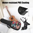 thumbnail image 3 of TOPCHANCES 21'' Ukulele Bag, Ukulele Case 11mm Thicken Padded Bag with Double Zippers & Adjustable Straps for Concert, Soprano, Tenor (21 Inch, Black & Leaves), 3 of 13